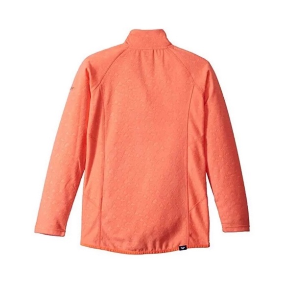 Roxy Girl Cascade Fleece Size 16 (XXL) Warm Flight Technology Front Pocket Peach - Picture 2 of 7